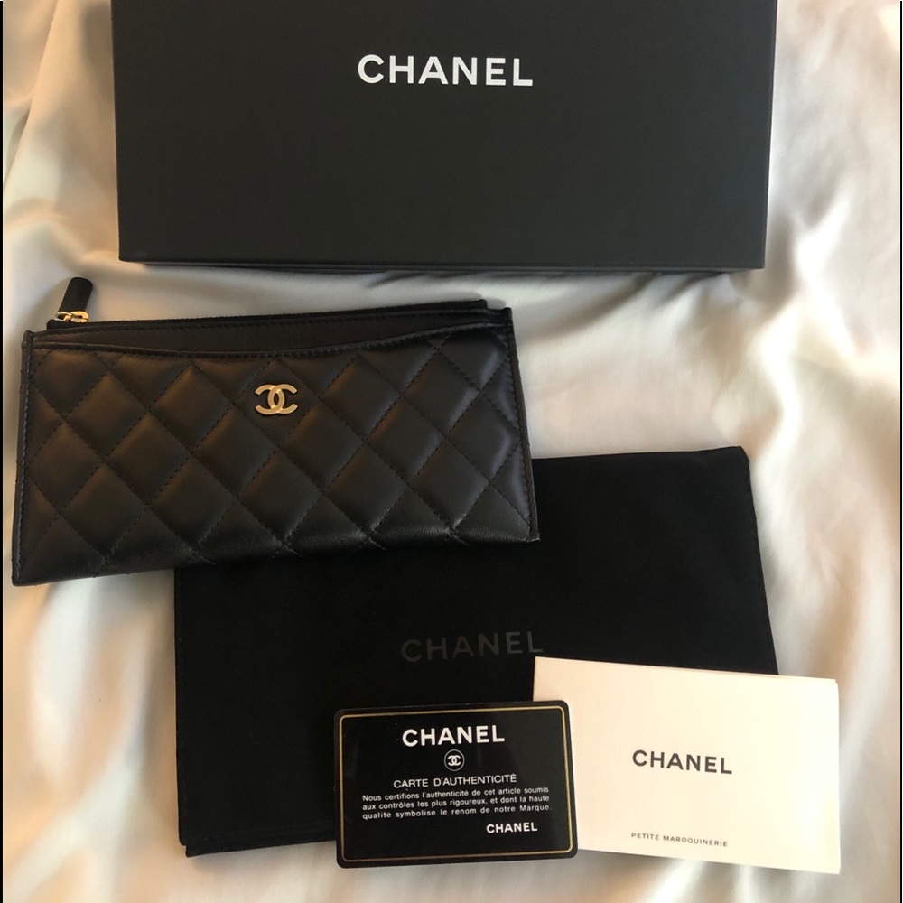 Authentic Chanel Card & Cash Wallet